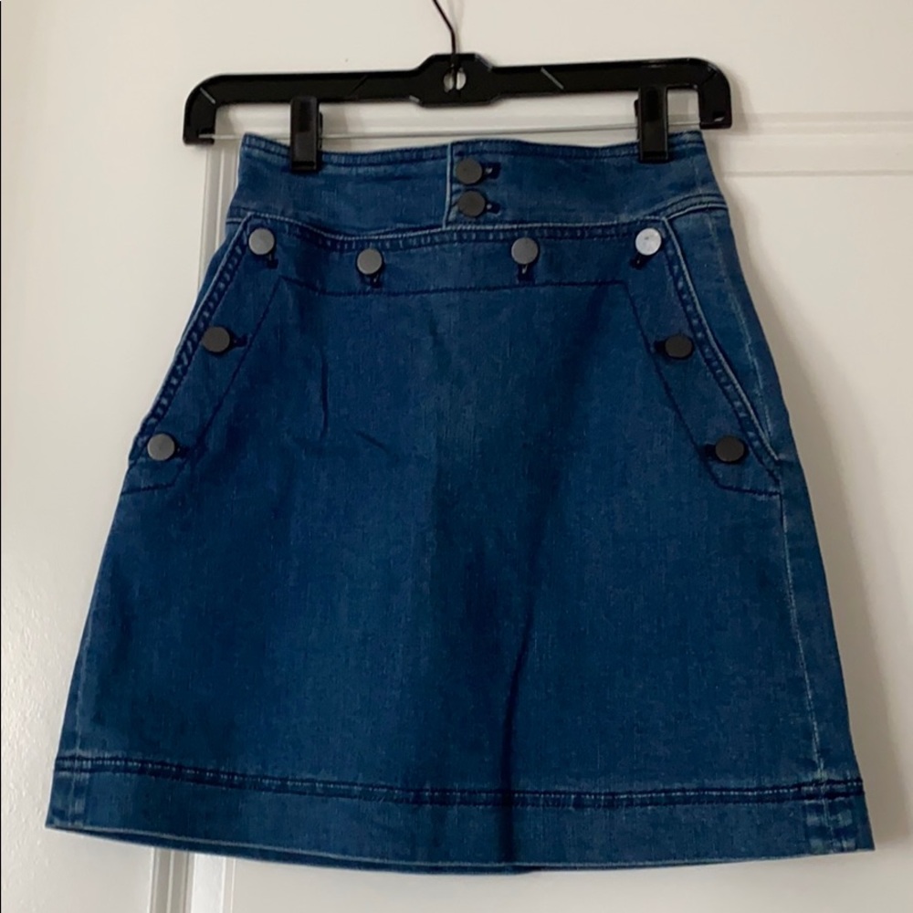 Club Monaco denim skirt